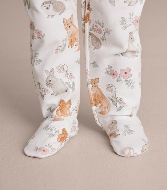 Baby Organic Cotton Print Coverall