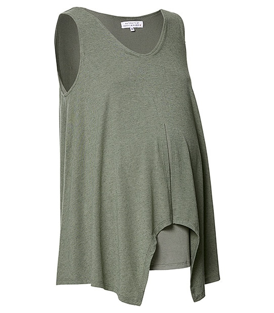 Maternity by Dannii Minogue Layered Nursing Top - Khaki 4 of 5