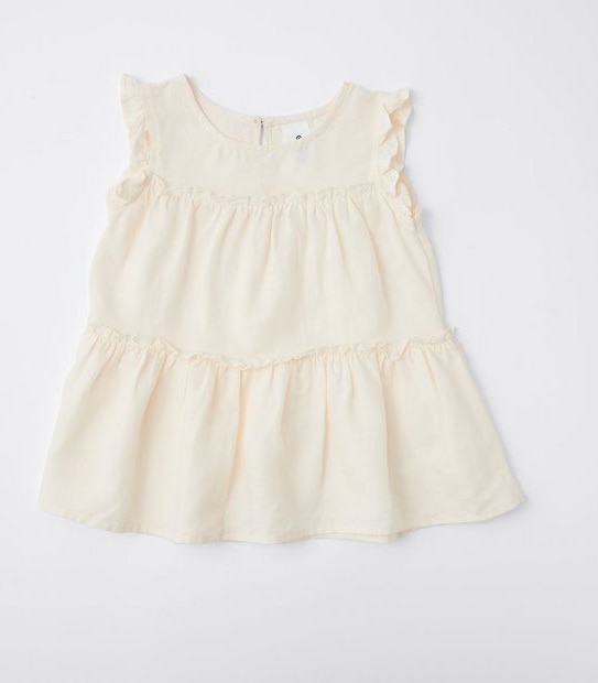Linen Blend Tiered Tank