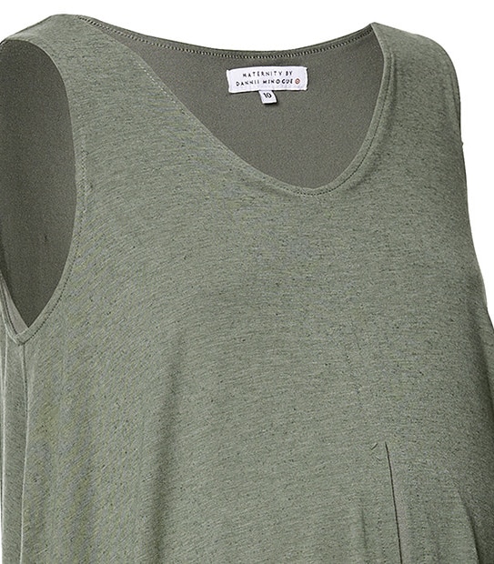 Maternity by Dannii Minogue Layered Nursing Top - Khaki 5 of 5