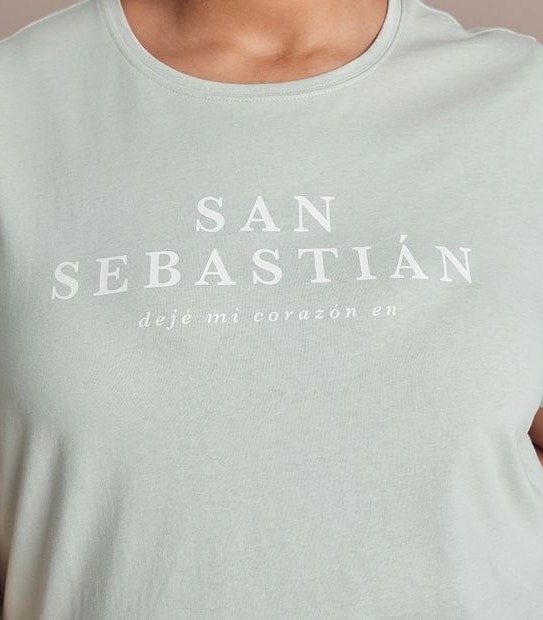 Curve San Sebastian Slogan T-Shirt