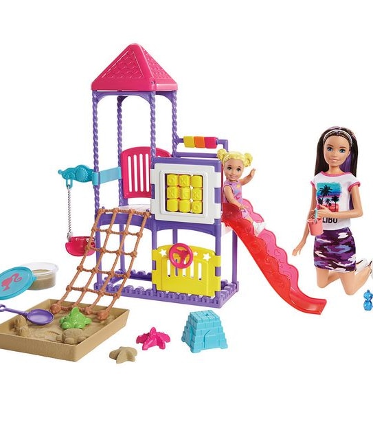 Barbie Skipper Babysitters Climb 'n Explore Playground Dolls and Playset