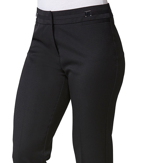 Tailored Bootleg Pants - Black