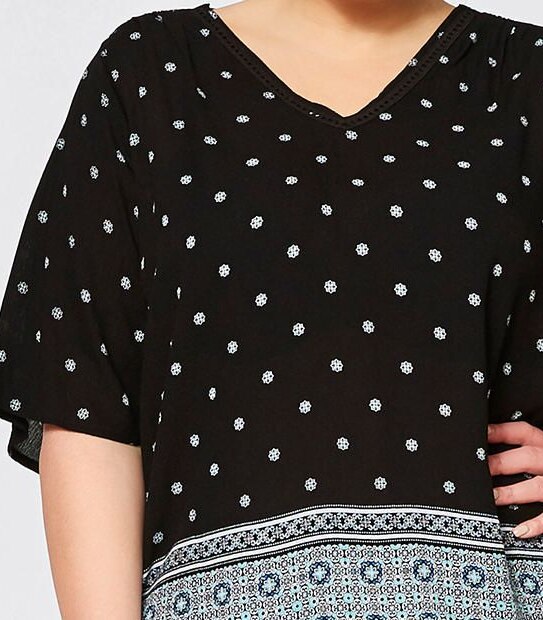 Belle Curve Flutter Sleeve Blouse
