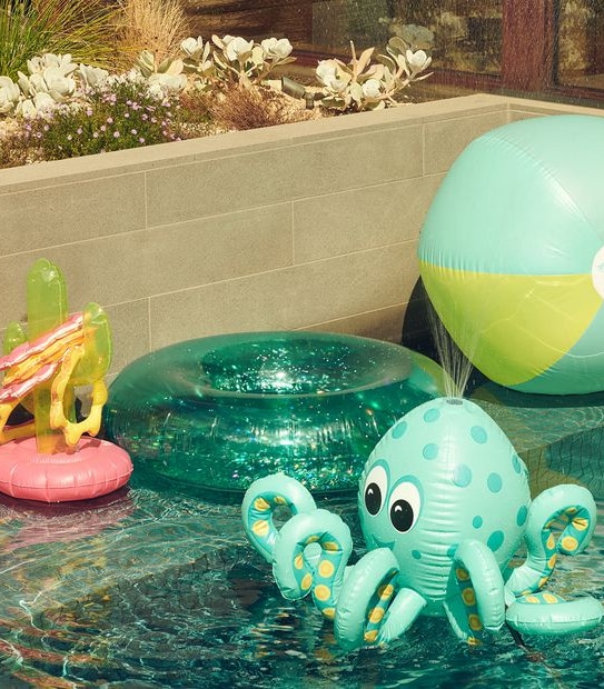 Pacific Club X Sunnylife XL Inflatable Beach Ball - Seafoam