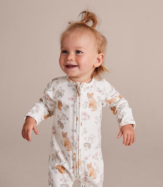 Baby Organic Cotton Print Coverall
