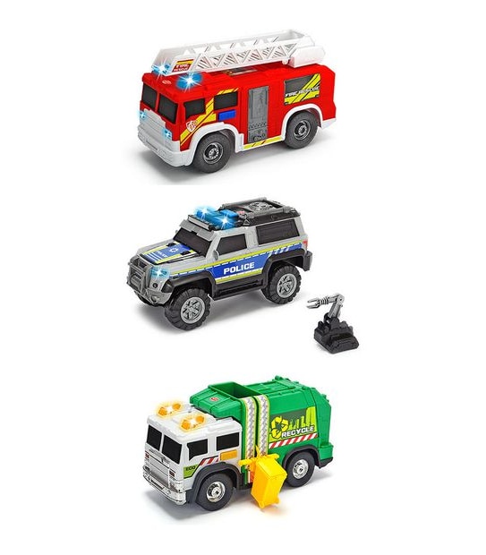 DICKIE Toys Medium Action Series Vehicles with Light & Sound - Assorted*