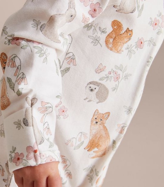 Baby Organic Cotton Print Coverall