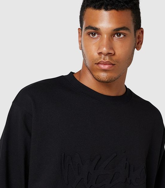 Mossimo Gangsta Crew Fleece Jumper - Black