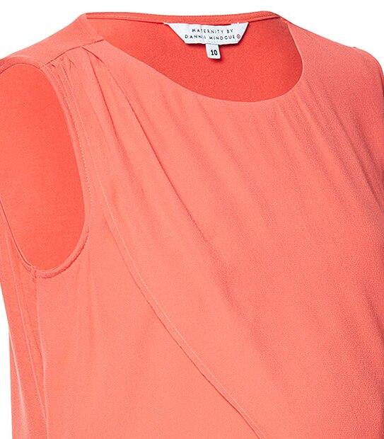 Maternity by Dannii Minogue Wrap Nursing Top - Hot Coral