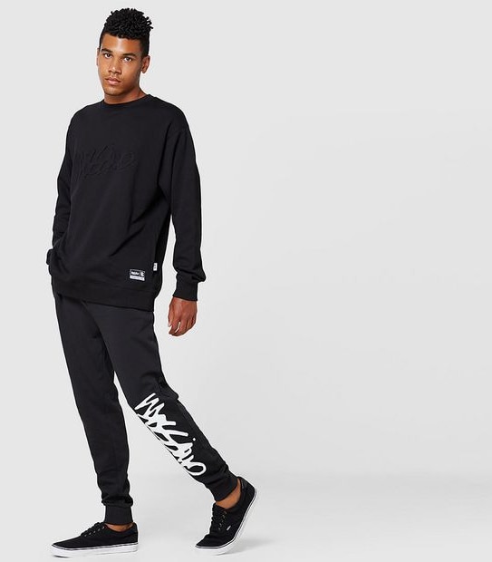 Mossimo Gangsta Crew Fleece Jumper - Black