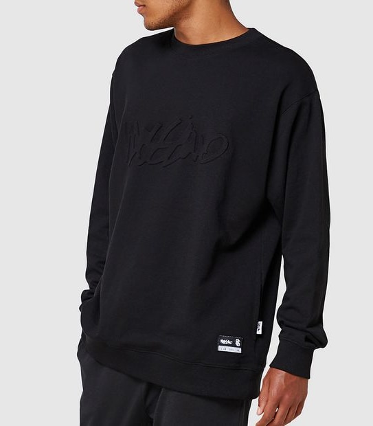 Mossimo Gangsta Crew Fleece Jumper - Black