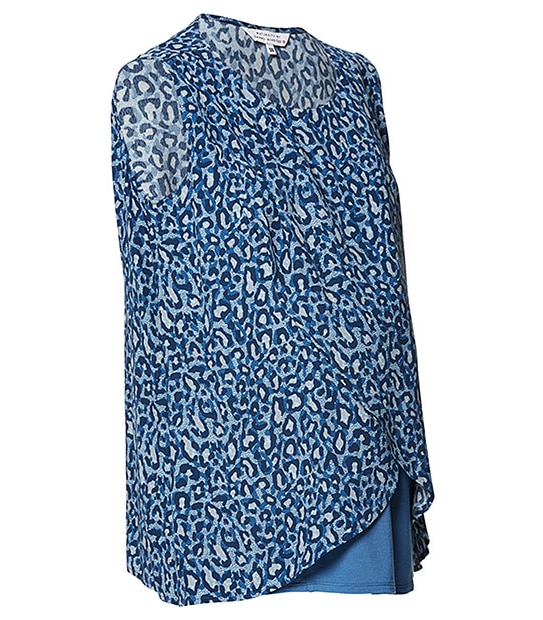 Maternity by Dannii Minogue Wrap Nursing Top - Animal Print