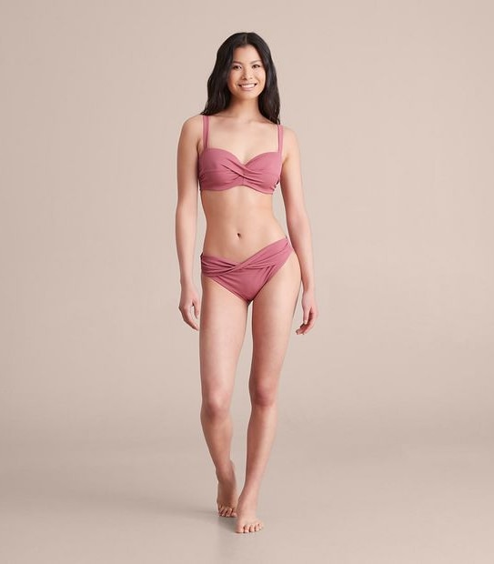 Twist Front Underwire Swim Bikini Top