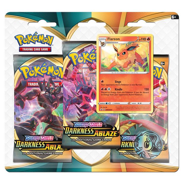 Pokemon TCG: Sword & Shield - Darkness Ablaze 3 Pack Blister