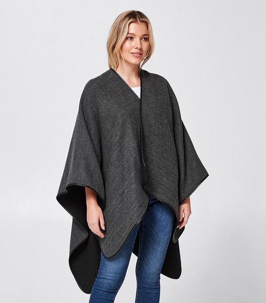 Reversible Woven Wrap - Black