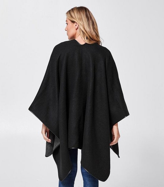 Reversible Woven Wrap - Black
