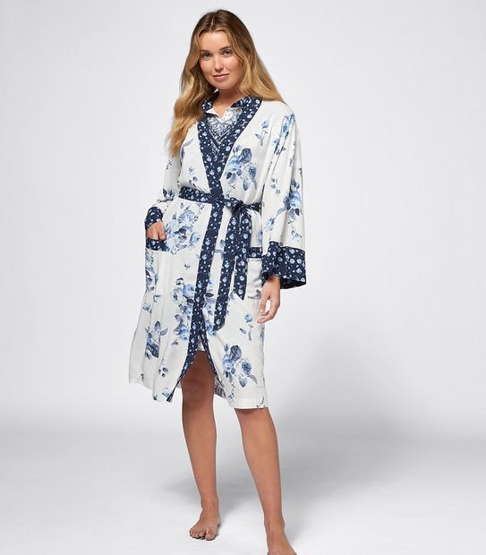 Woven Printed Viscose Dressing Gown