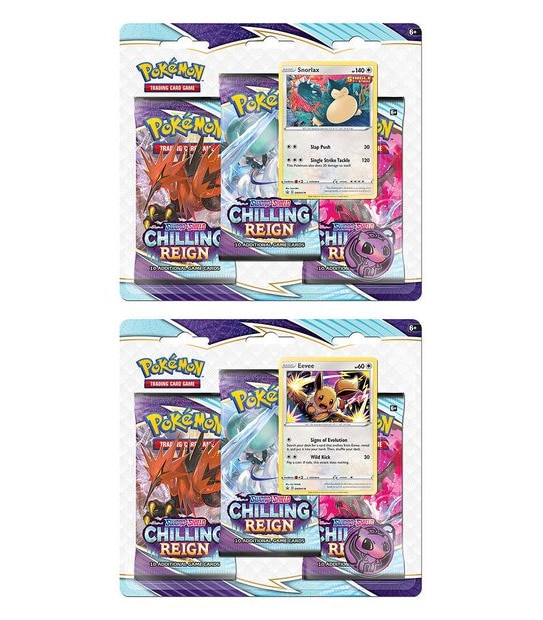 Pokemon TCG: Sword & Shield Chilling Reign Expansion 3 Pack Blister - Assorted*