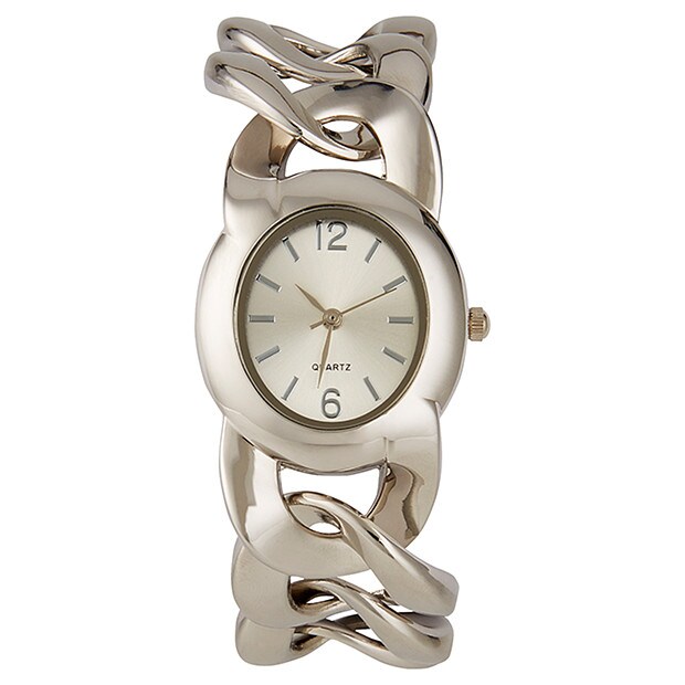 Silver Chain Link Bracelet Watch Silver Chain Link Bracelet Watch