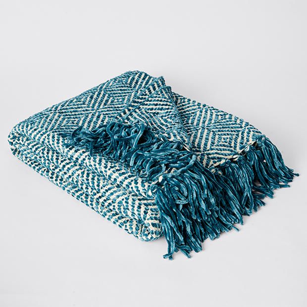 Chenille Diamond Throw Chenille Diamond Throw