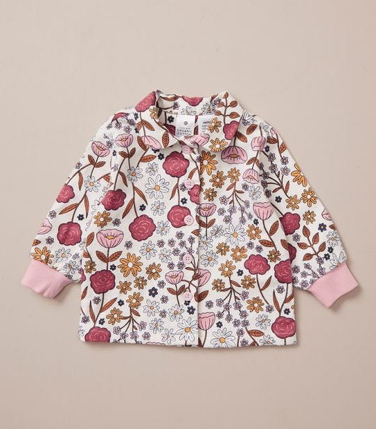 Baby Organic Cotton Flannelette Floral Pyjama Set