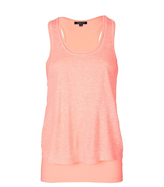 Active Twist Back Tank - Neon Coral