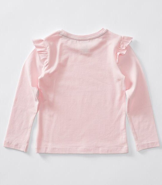 2 Pack Long Sleeve Plain & Print T-Shirt