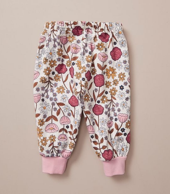 Baby Organic Cotton Flannelette Floral Pyjama Set
