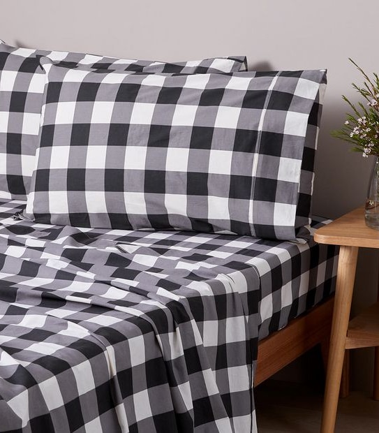 Stonewash Printed Sheet Set - Max Block Check