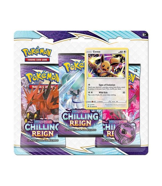 Pokemon TCG: Sword & Shield Chilling Reign Expansion 3 Pack Blister - Assorted*