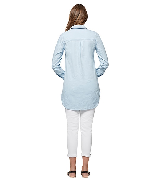 Longline Shirt - Light Wash 2 of 4