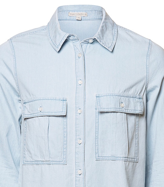 Longline Shirt - Light Wash 4 of 4