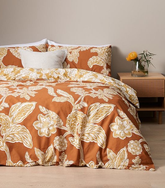 Adaline Bold Flower Quilt Cover Set
