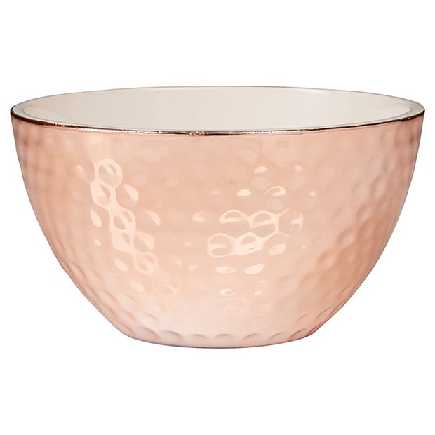 Lisa T Dimple Tealight Candle Holder - Rose Gold