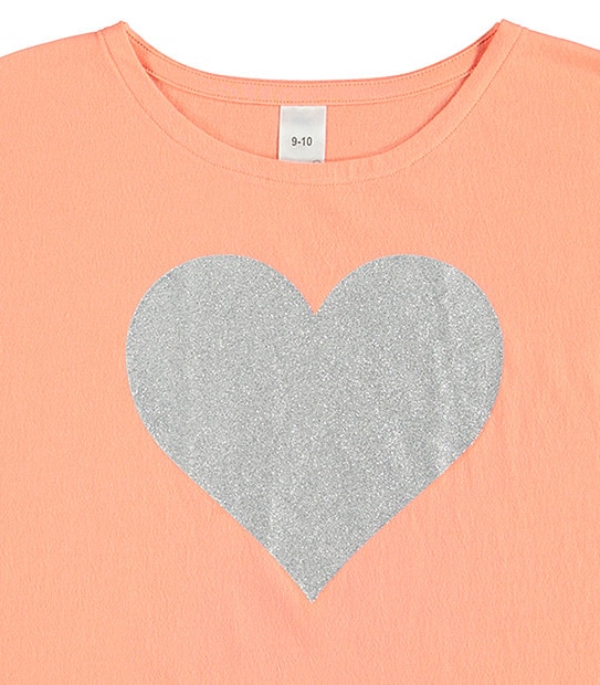 Girls' 2 Pack Short Sleeve Heart T-Shirts