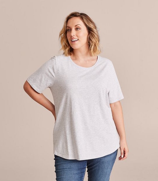 Curve Organic Cotton Crew T-Shirt
