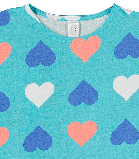 Girls' 2 Pack Short Sleeve Heart T-Shirts