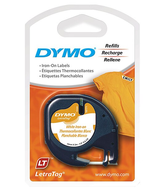 DYMO LetraTag Iron On Cloth Tape - White