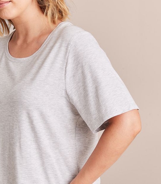 Curve Organic Cotton Crew T-Shirt