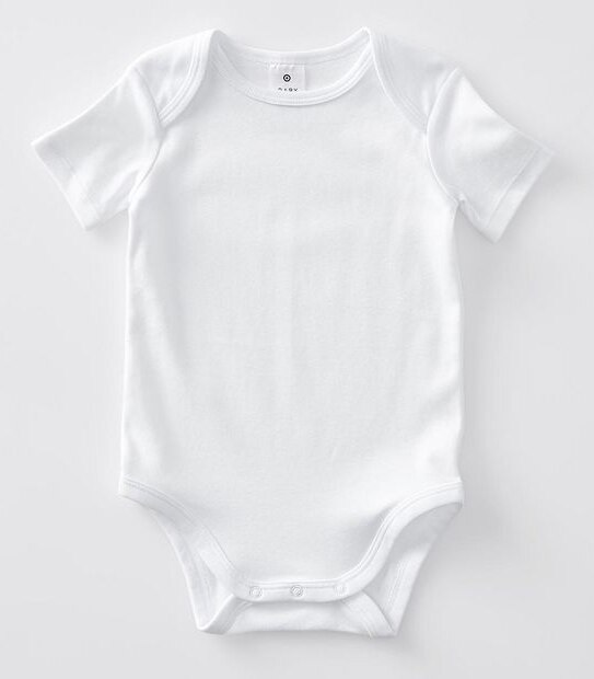 Baby Organic Cotton 3 Pack Short Sleeve Bodysuits