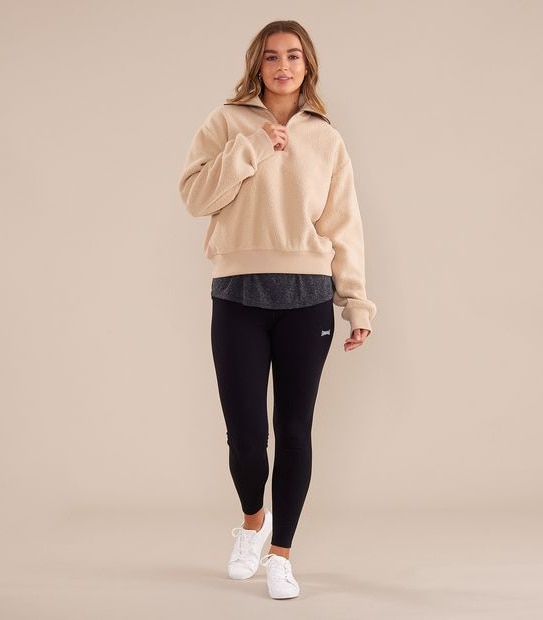 Lonsdale London Bernet Sherpa Quarter Zip Jumper