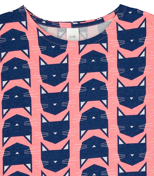 Girls' 2 Pack Short Sleeve Cat T-Shirts
