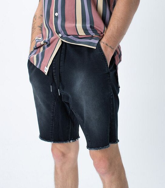 ZxZanerobe Jogger Shorts - Black Acid