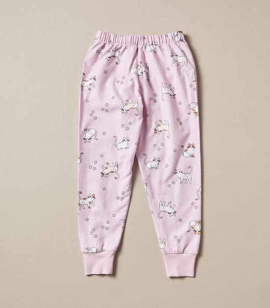 Organic Cotton Flannelette Cat Pyjama Set