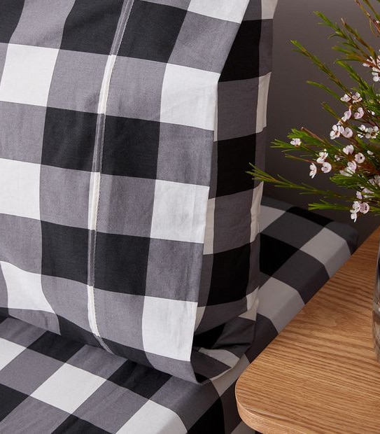 Stonewash Printed Sheet Set - Max Block Check