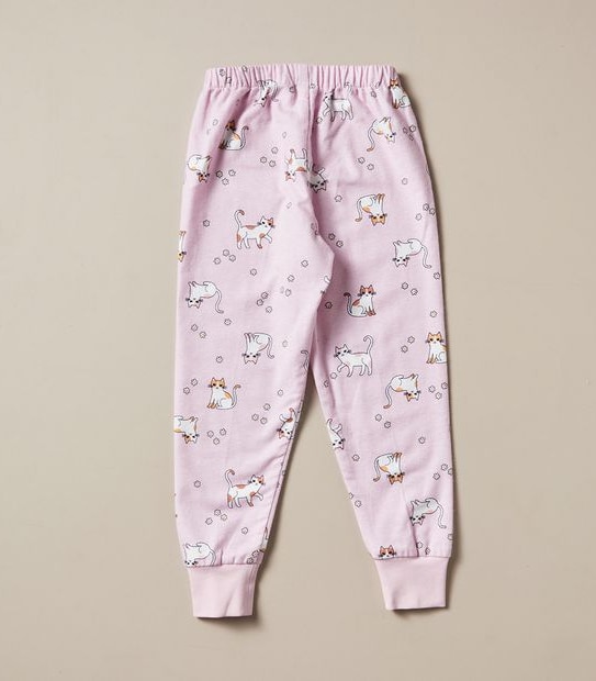 Organic Cotton Flannelette Cat Pyjama Set