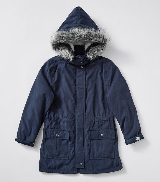 Fur Trim Hooded Parka