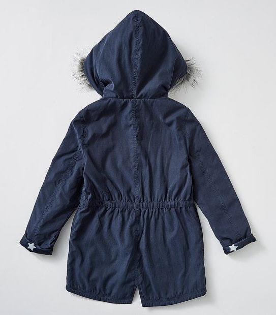 Fur Trim Hooded Parka