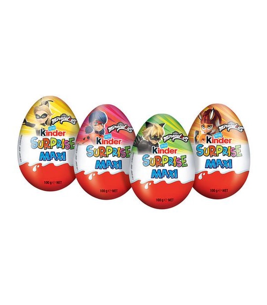 Kinder Surprise Maxi Miraculous Egg 100g - Assorted